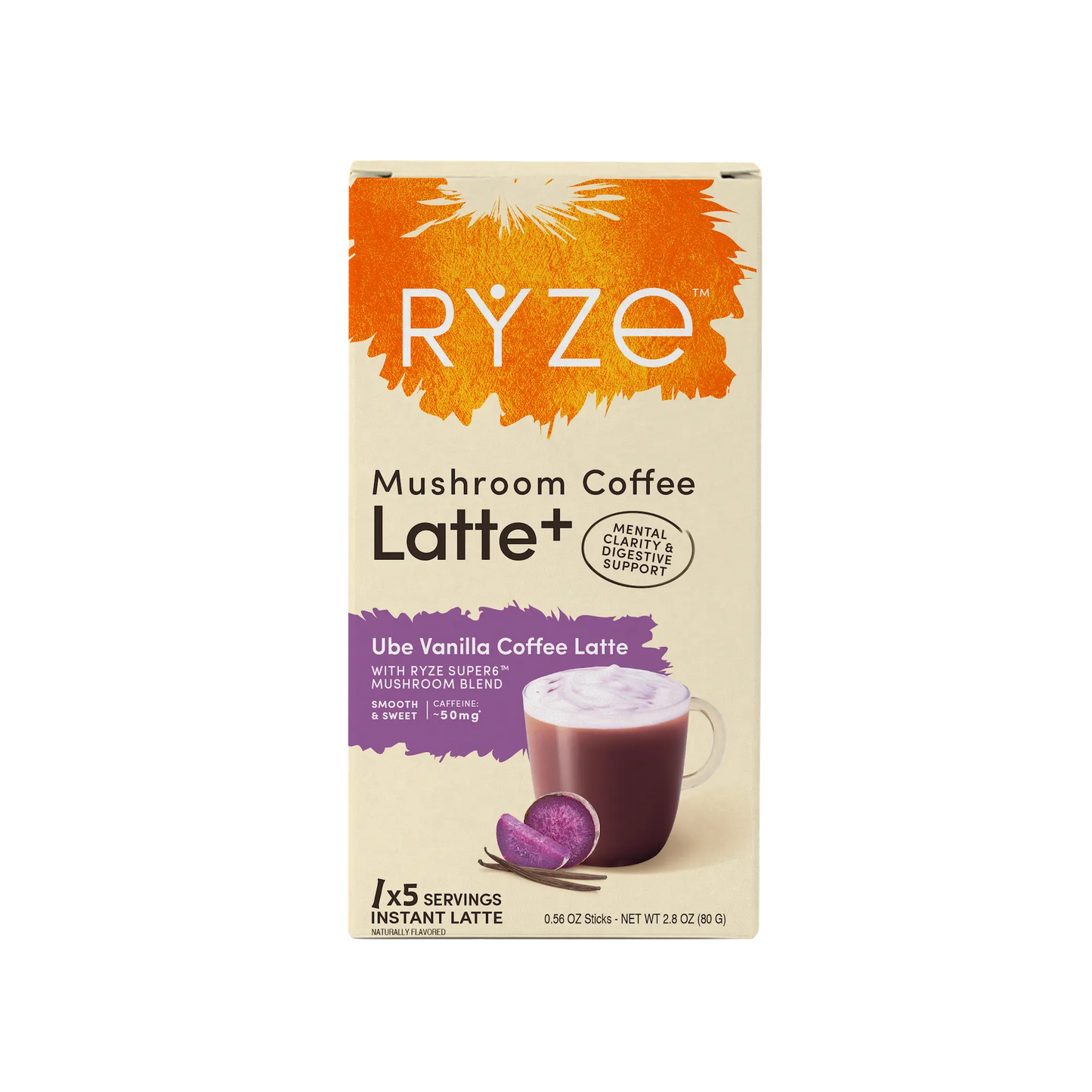 Ube Vanilla Coffee Latte Carton - T2FX