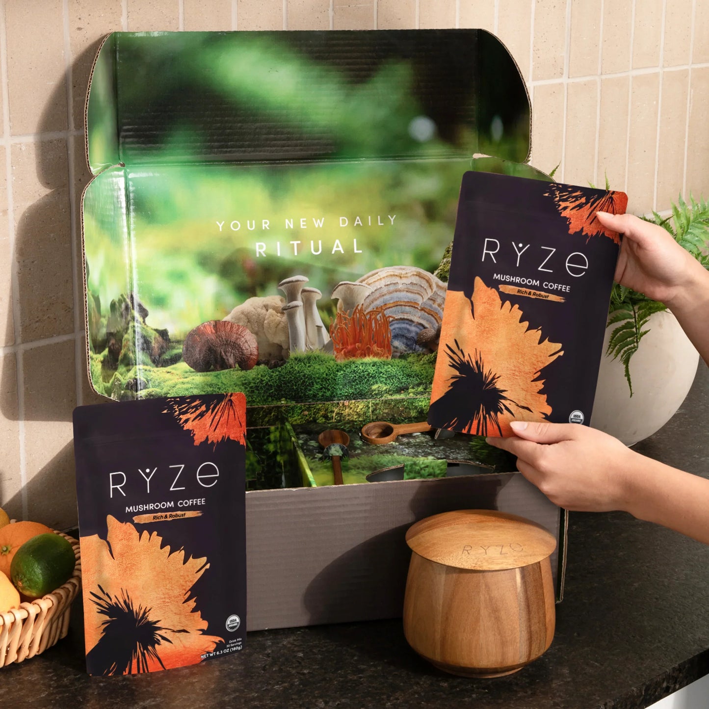 RYZE Ritual Set Dark Roast (90 Day Plan) - ZQHC