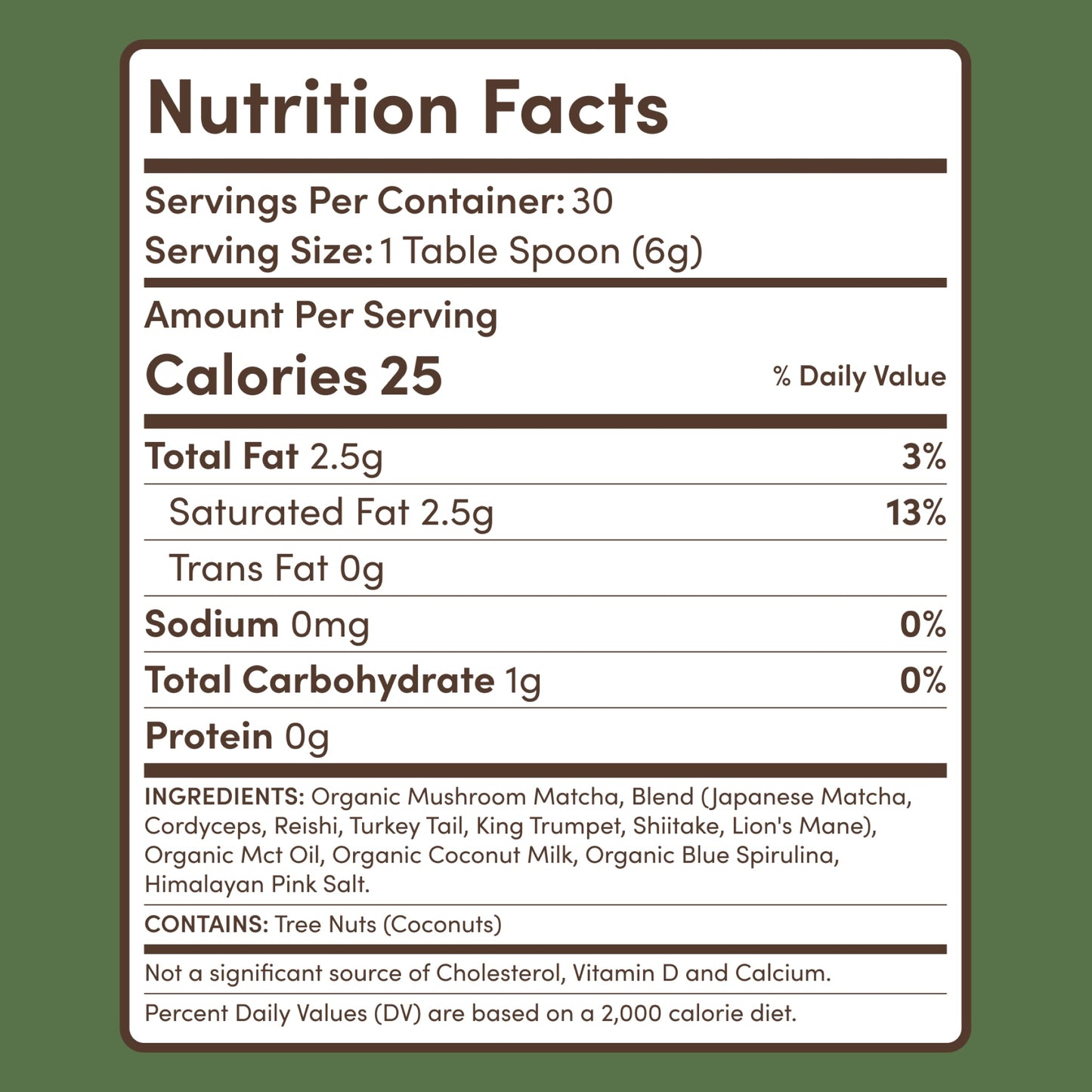 Mushroom Matcha (1 Pack - 30 Servings) - OLJU