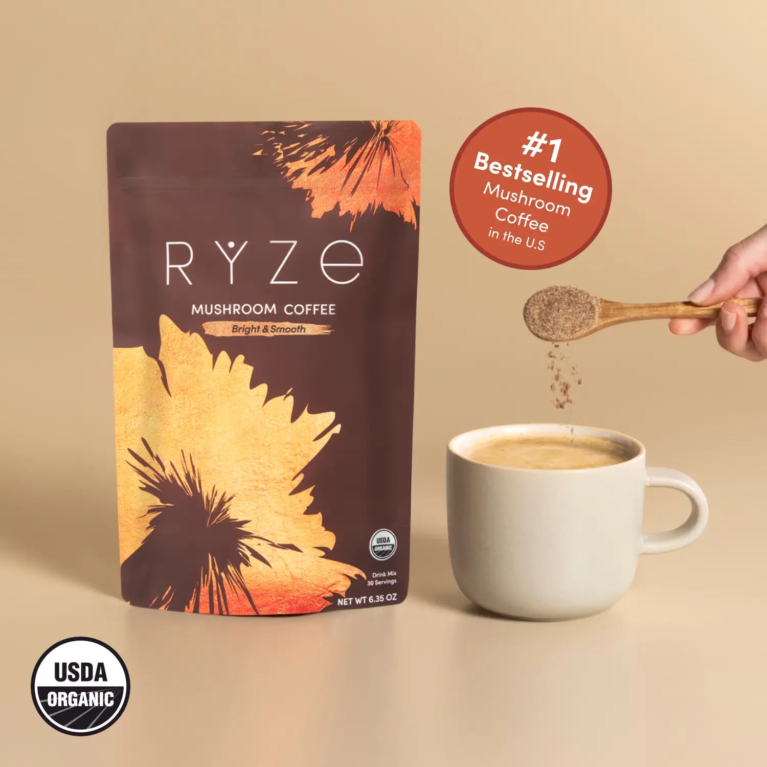 Mushroom Coffee (30 Servings) - 4RK4