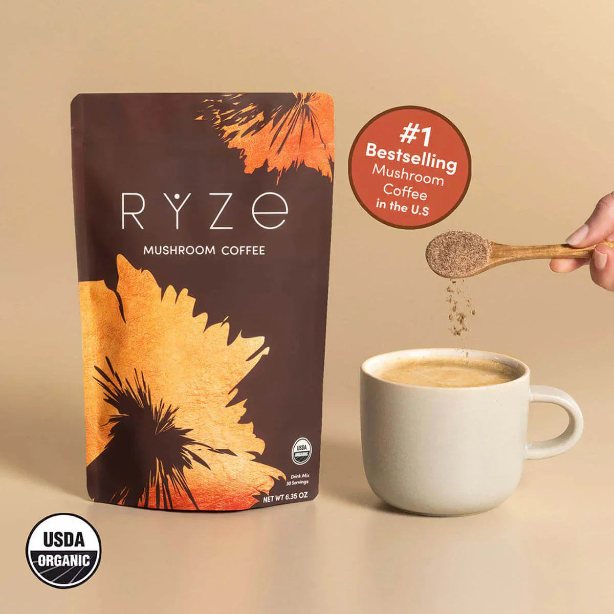 Mushroom Coffee (1 pack - 30 Servings) - 7C4Y