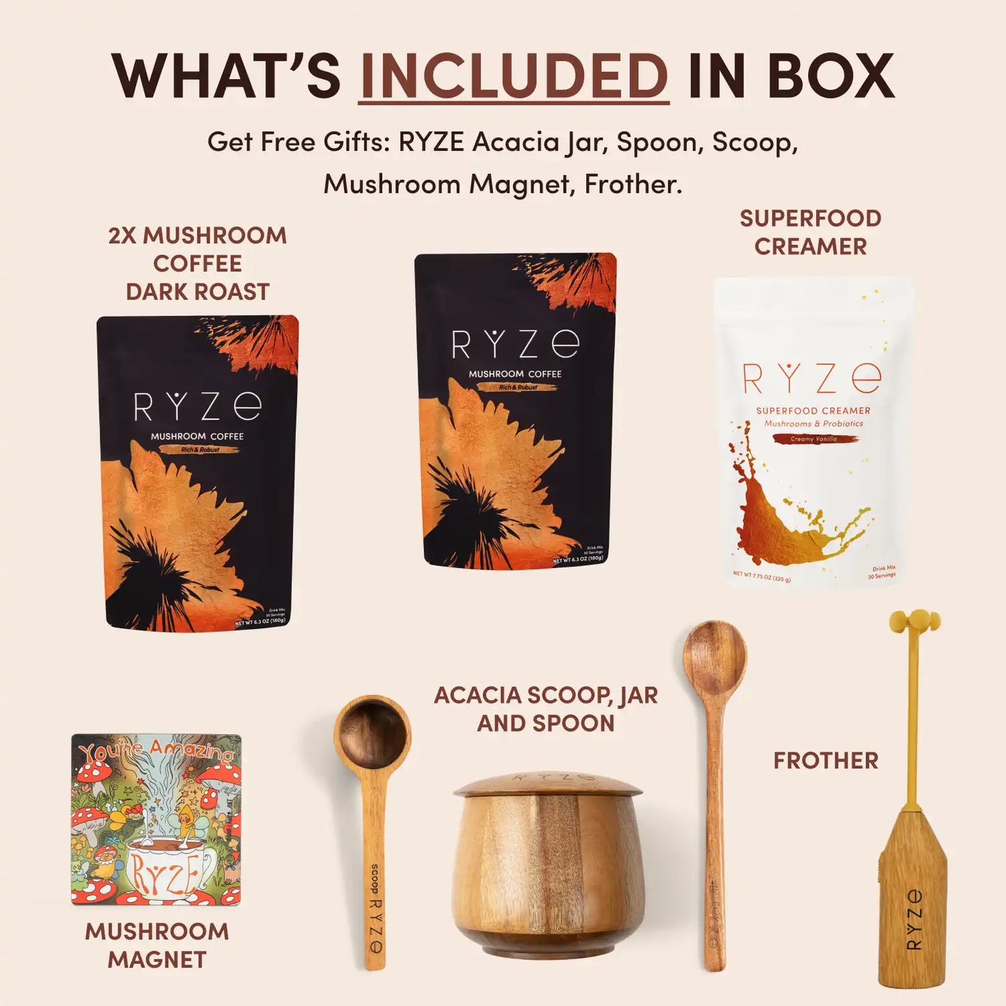 Mushroom Coffee House Blend Ritual Set - 30GW