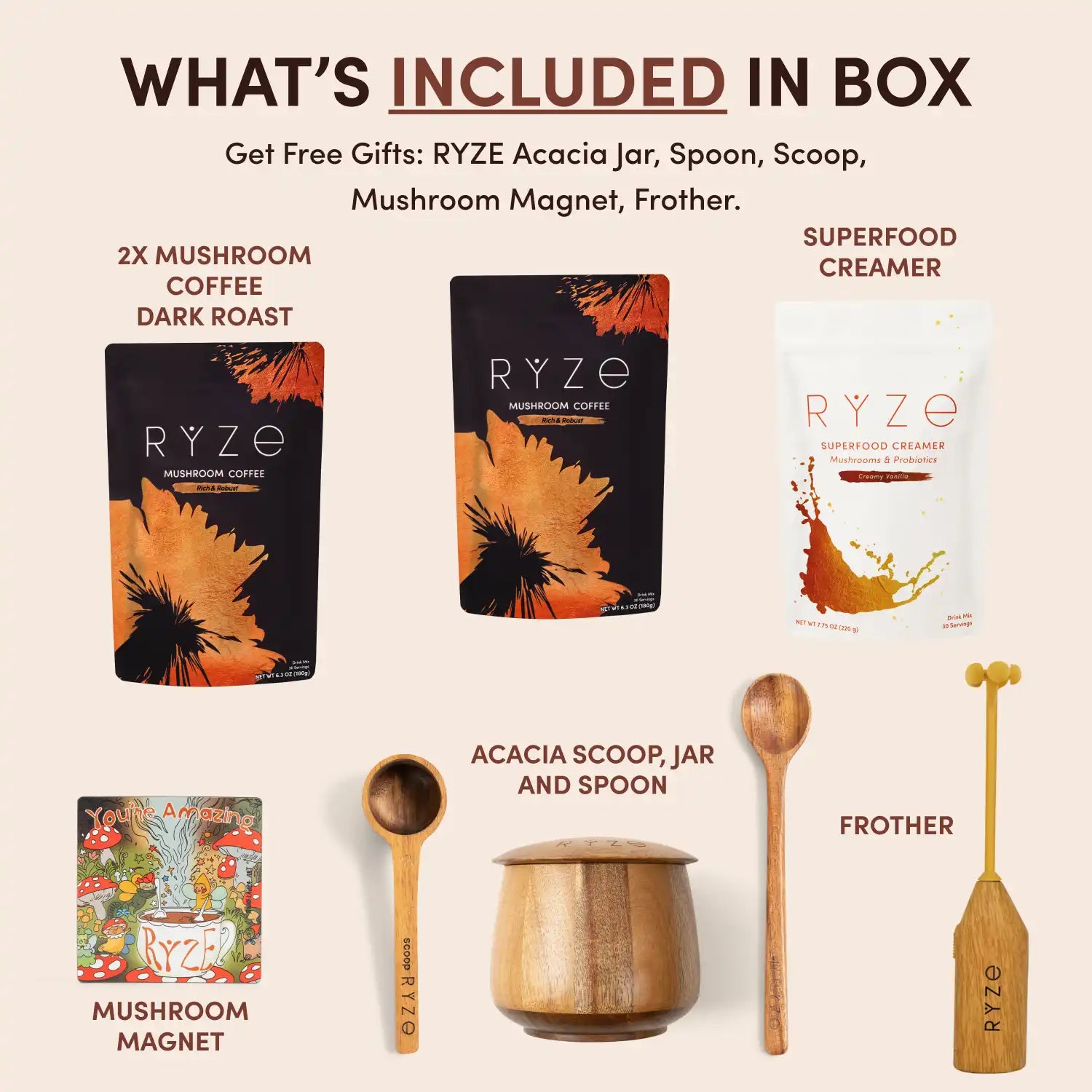 Mushroom Coffee Ritual Set - 52H5