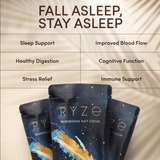 RYZE Hot Cocoa - with 6 Sleep Superfoods to Help Fall Asleep and Stay Asleep - A6UN
