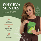 RYZE Mushroom Matcha - with 6 Organic Adaptogenic Mushrooms Grown In USA and Ceremonial-Grade Japanese Matcha - 8G5W